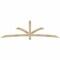 Ekena Millwork Davenport Rough Sawn Timber Gable Bracket, Douglas Fir, 108"W x 31 1/2"H x 2"D x 4"F, 7/12 Pitch GBW108X31X0204DAV00RDF - alternate 1